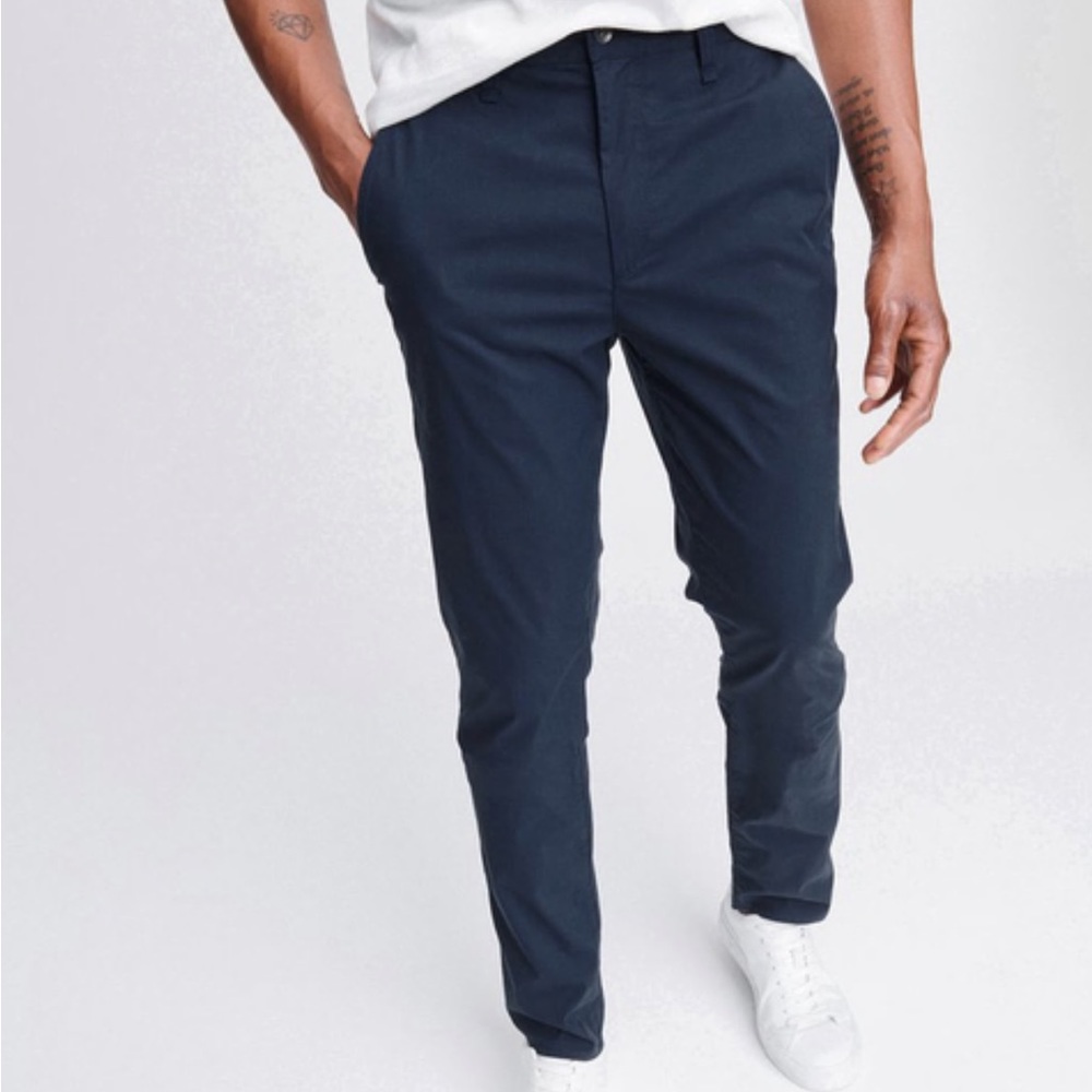 RAG & BONE chinos mid rise flyweight navy blue slim fit mens pants size 30